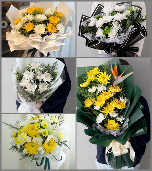 江苏南通港闸区陈桥街道育爱村白事花束代送